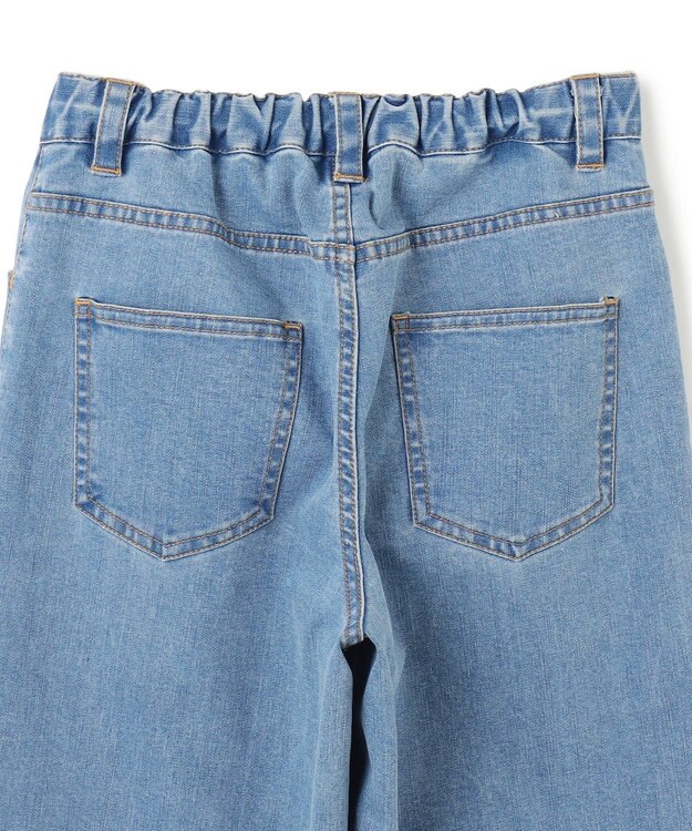 UNFILO 【110-150cm】カーブワイドデニム ミッドブルー