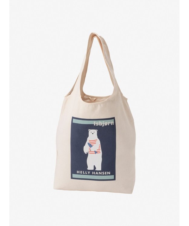 HELLY HANSEN ティアドロップトート ネイビープリント