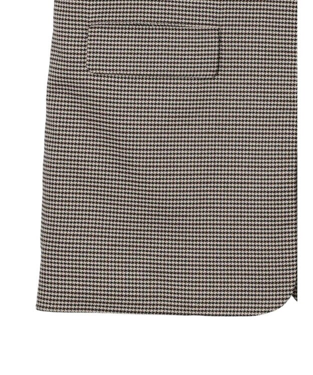 earth music&ecology テーラードジレ Check Brown