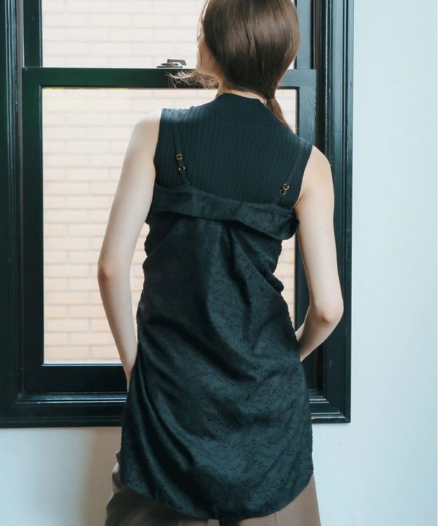 YECCA VECCA 3wayシアージャガードシャツ Ivory