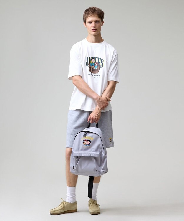 J.PRESS MEN 【AaronChang】【UNISEX】プリント Tシャツ ホワイト系