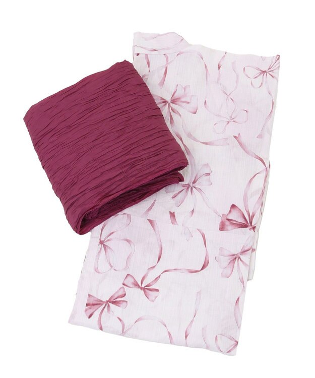 Maison de FLEUR リボン浴衣 Pink