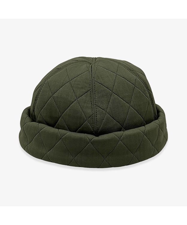 林八百吉商店 un chapeau  キルティングフィッシャーマンキャップ カーキ