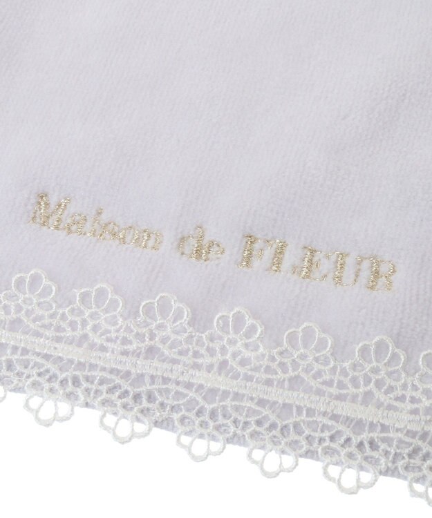 Maison de FLEUR アンダーレースタオルハンカチ Lilac