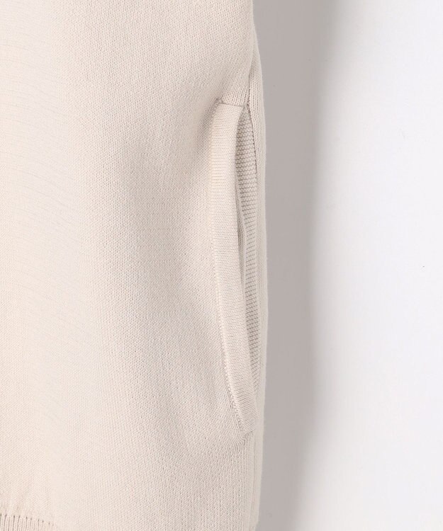 J.PRESS LADIES INTERLOCK ニット ブルゾン ベージュ系