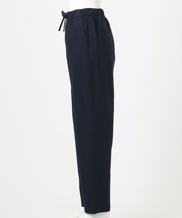 23区 【R(アール)】クリスピーリネンストレッチ パンツ ネイビー系