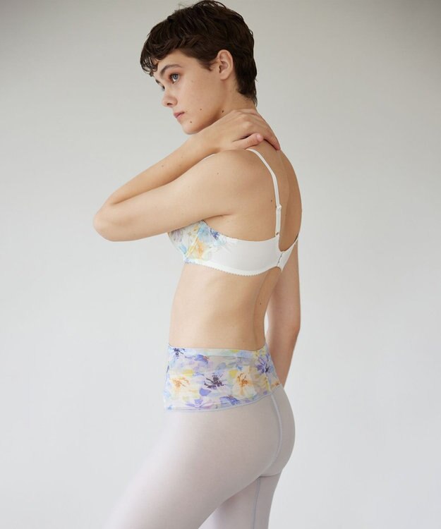 WACOAL ブラジャー 【夏めくブラ】 メッシュ素材(カップ) さらり爽快 バストメイク機能 夏 夏ブラ レディース BXB475 /ワコール ブルー