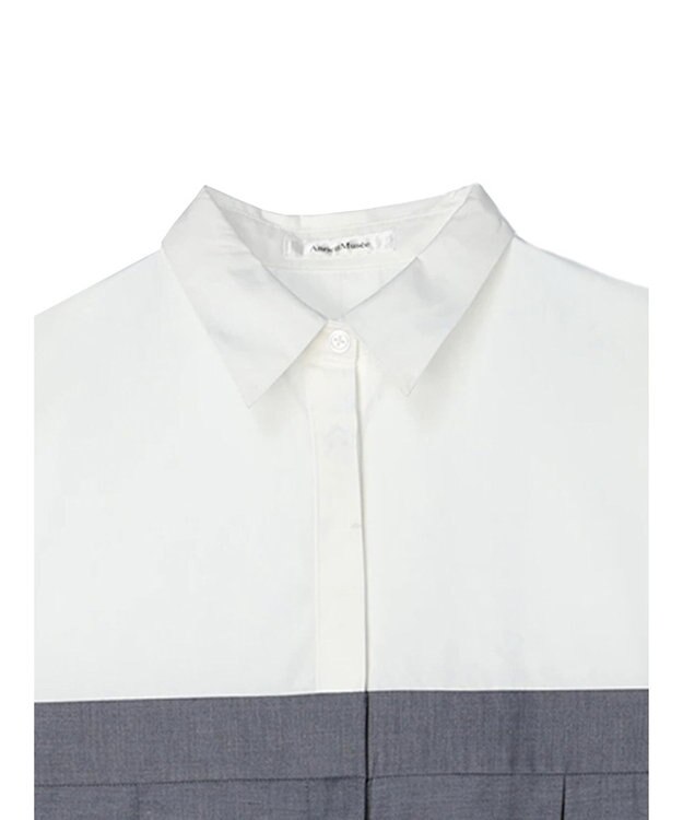 Green Parks シャツデザインロンパース Gray