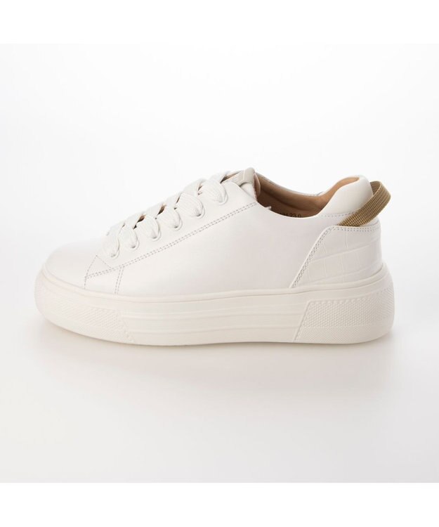 MODE ET JACOMO <MODE ET JACOMO>厚底レースアップスニーカー ホワイト