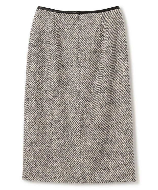 BEIGE， FRESNEL / Iラインスカート Gray×Beige