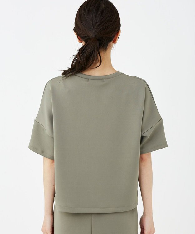 KASHIYAMA 【抗菌繊維】スタイリッシュジャージー トップス オリーブ