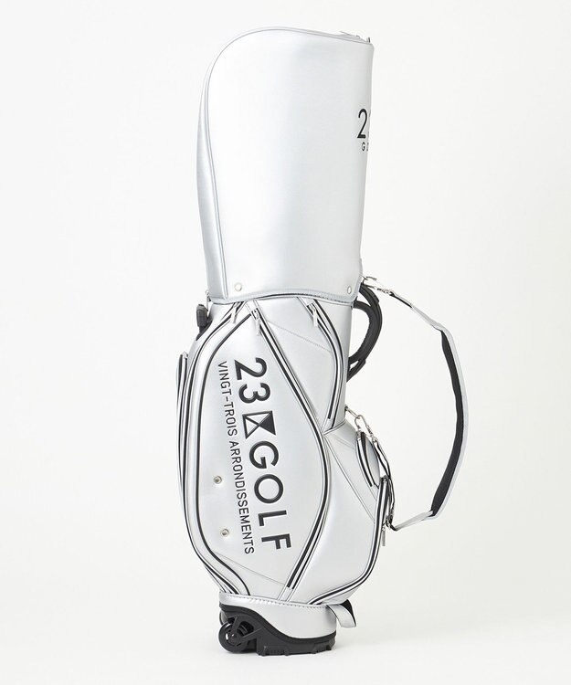 23区GOLF 【UNISEX】セルフスタンドバッグ内蔵キャディバッグ シルバー系