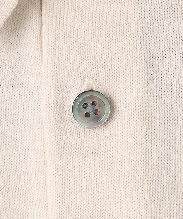 GOTAIRIKU 【ウォッシャブル】ハイゲージ ニットポロシャツ アイボリー系