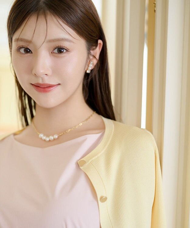 TOCCA LINE PEARL NECKLACE 淡水パールネックレス ゴールド系