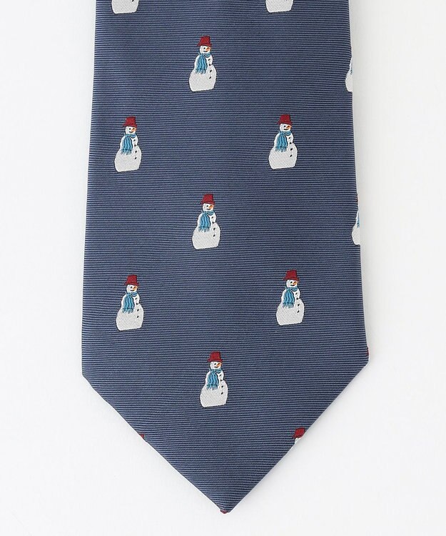 J.PRESS MEN 【J.PRESS STEPHEN WALTERS COLLECTION】クリスマスモチーフ ネクタイ ターコイズブルー系8