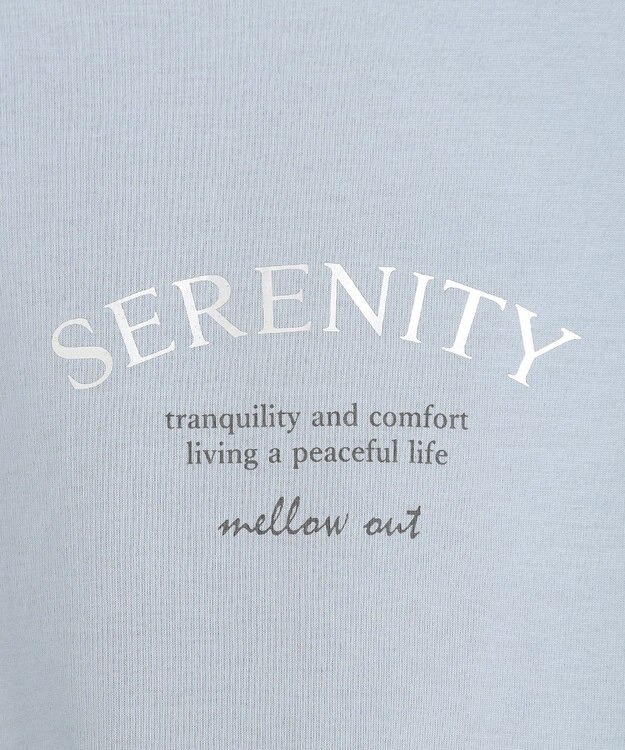 J.PRESS LADIES ロゴ Tシャツ ブルーグレー系