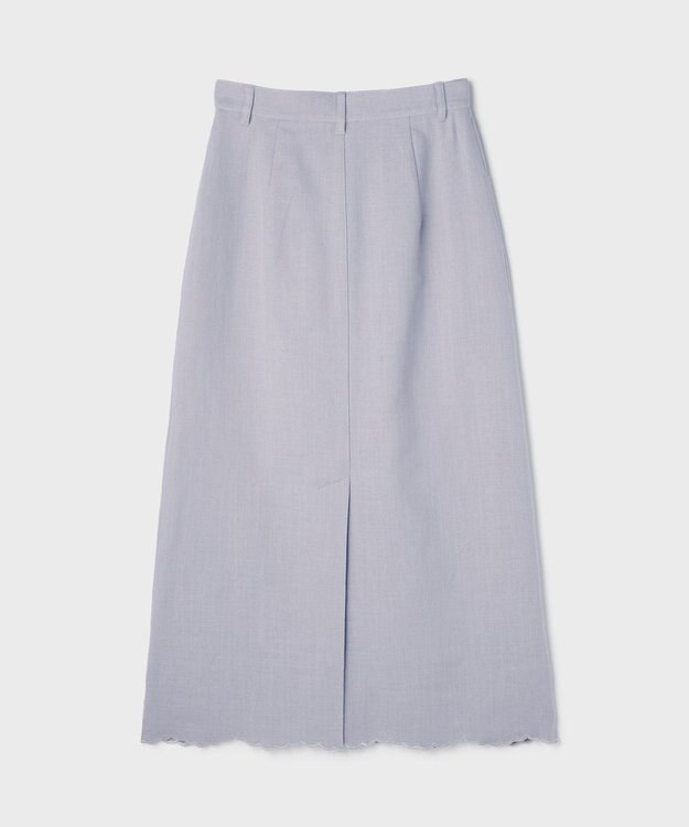 GRACE CONTINENTAL エンブロイダリータイトスカート ライトグレー