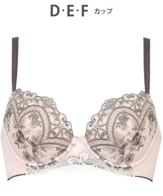 Wing ブラジャー Wing Lesiage 谷間ふっくら 脇高設計 サイドすっきり 【6000シリーズ】 ブラ PB6000 ウイング／ワコール シェルピンク