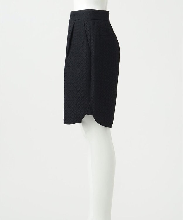 23区 L 【R(アール)】ハウンドトゥースジャカード ショートパンツ ブラック系