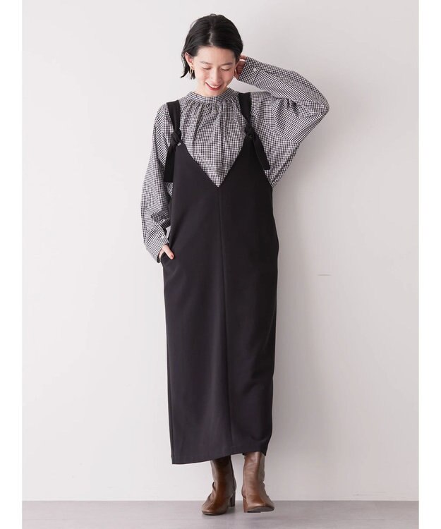 AMERICAN HOLIC イージーケア２ＷＡＹボウタイブラウス Gingham Check