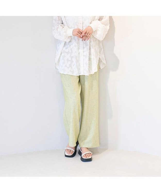 MODE ET JACOMO <noyau>パールデザイン厚底スポーツサンダル アイボリー