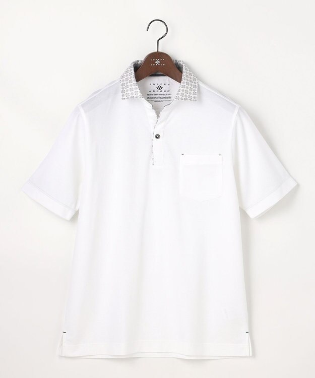 JOSEPH ABBOUD 【愛されて21年！オーガニックコットン使用】ダディ ポロシャツ ホワイト系