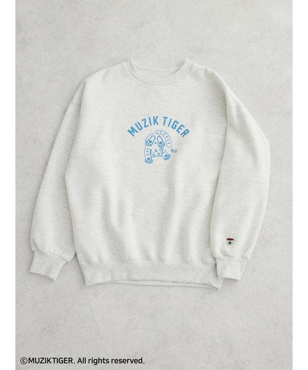 Green Parks ムジークタイガー／裏起毛プリントプルオーバー