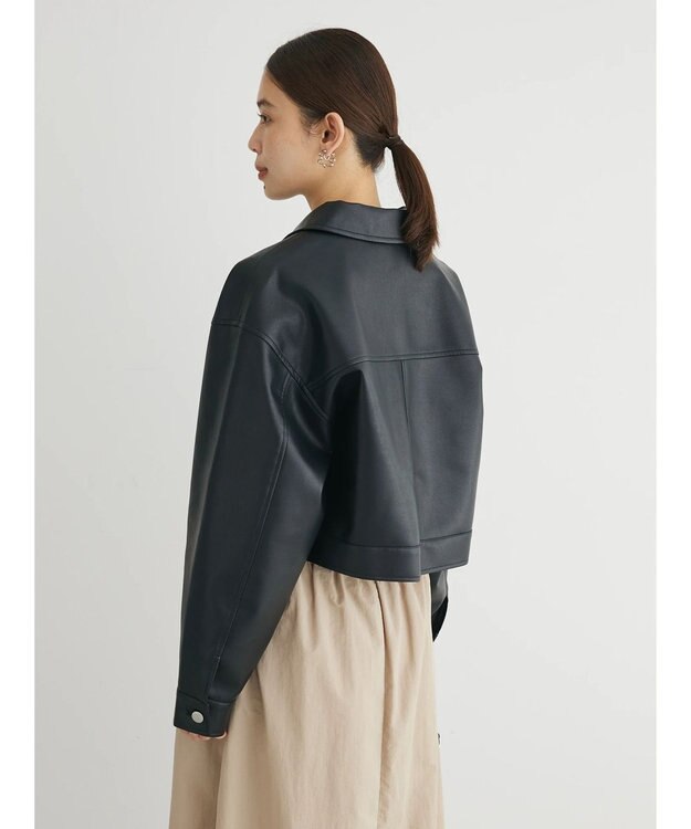 Green Parks ・ＥＬＥＮＣＡＲＥ　ＤＵＥ　合皮Ｇジャン Black