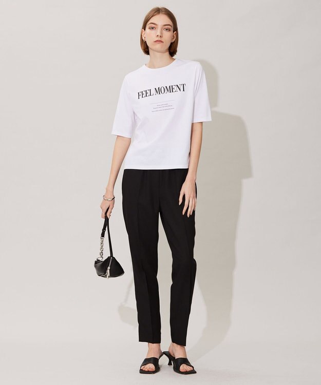 ICB L 【洗える】 ロゴTEE カットソー オフホワイト系