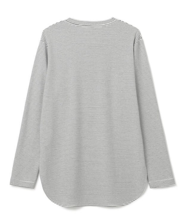 UNFILO コットンスムース レイヤードインナー ボーダー