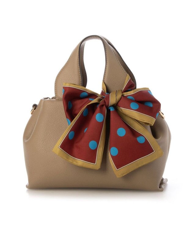 UNBILLION カシュカシュ cachecache / スカーフ付きラウンドミニショルダー オーク