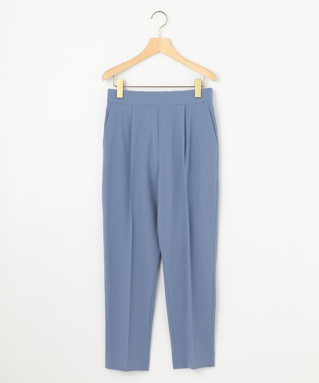 組曲 スーパーライトストレッチテーパード パンツ スモーキーブルー系