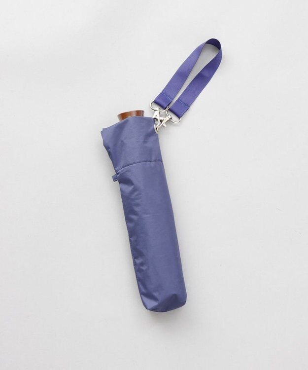 AURORA 【WEB限定】 サマーシールド 晴雨兼用傘（折りたたみ・クイックオープン）（ジェラートカラーコレクション） ブルーベリーソーダ