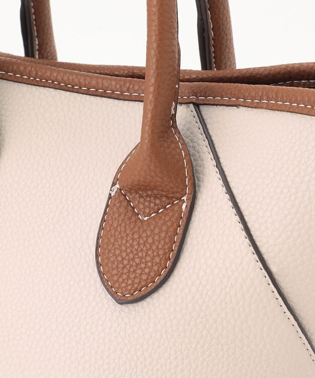 LA BAGAGERIE 【maison vert】 【シュリンク合皮・軽量】変形2WAYミニバッグ ライトグレー