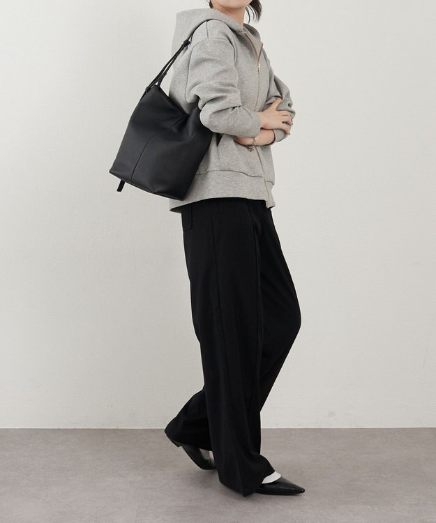 russet レザー2WAYショルダーバッグ(CE-1653) Black