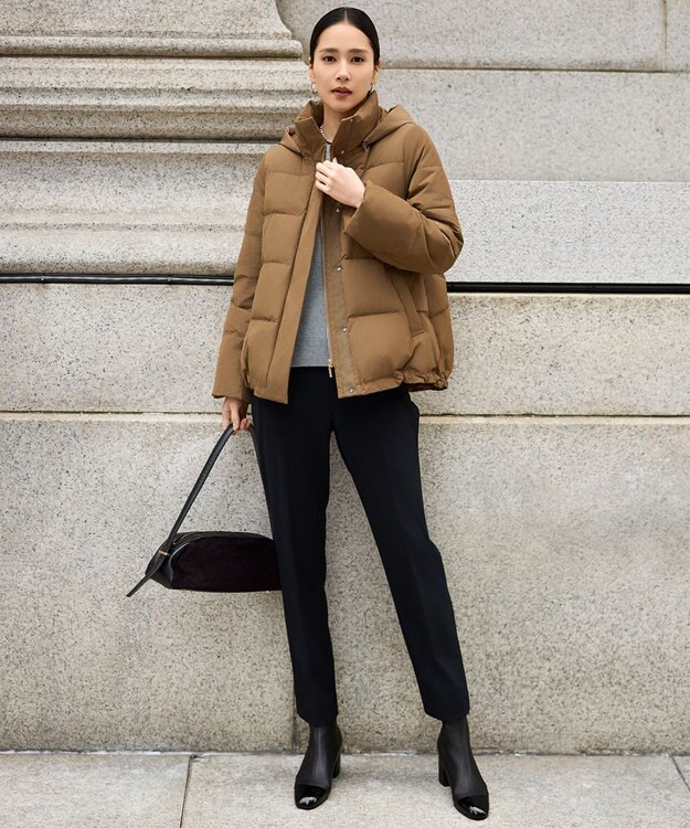 自由区 S 【WEB限定カラーあり・SHIHOさん着用】マイクロタッサーダウン コートⅡ [WEB限定]キャメル