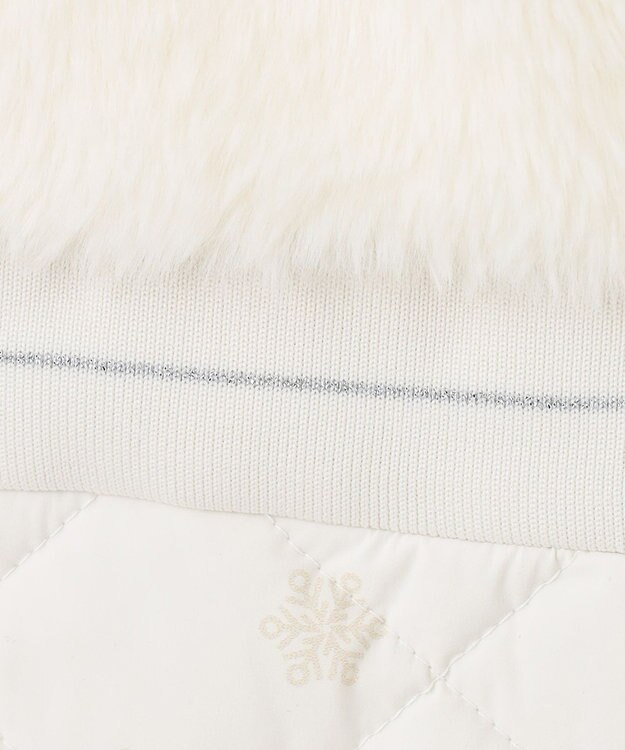 23区GOLF おしゃれに防寒！【WOMEN】中綿×ファー コンピワンピース ホワイト系