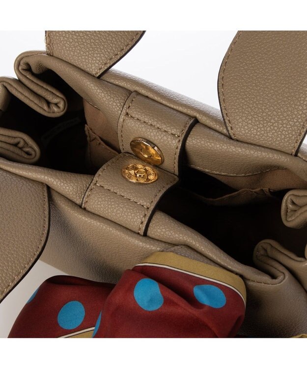 UNBILLION カシュカシュ cachecache / スカーフ付きラウンドミニショルダー オーク