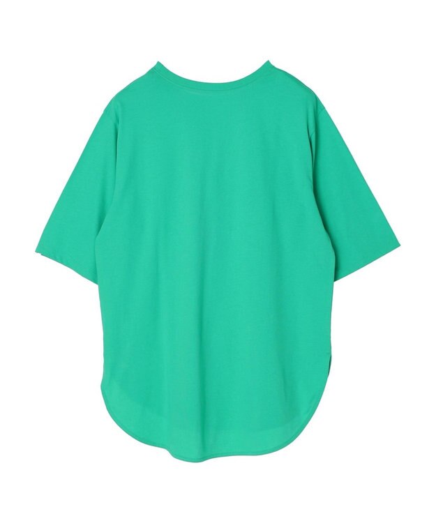 Green Parks 汗じみ防止５分袖チュニック Off White