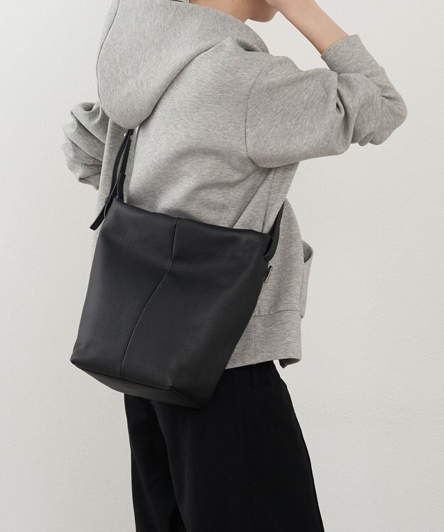 russet レザー2WAYショルダーバッグ(CE-1653) Black