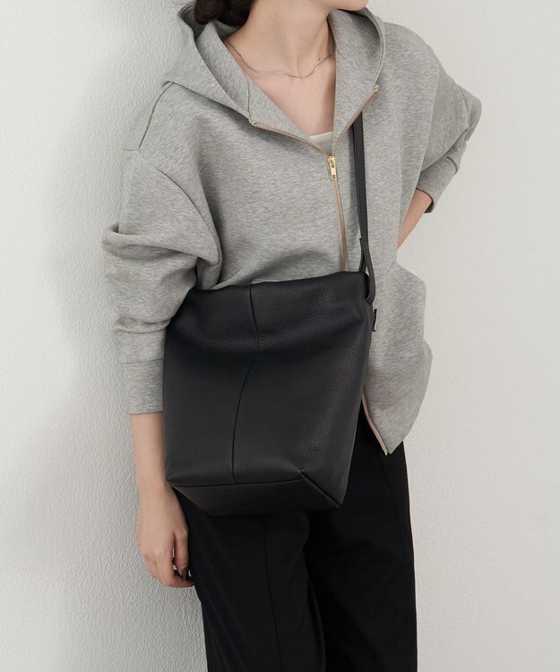 russet レザー2WAYショルダーバッグ(CE-1653) Black