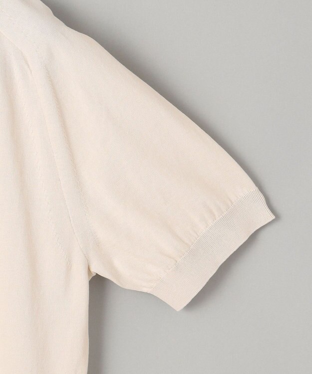 GOTAIRIKU 【ウォッシャブル】ハイゲージ ニットポロシャツ アイボリー系