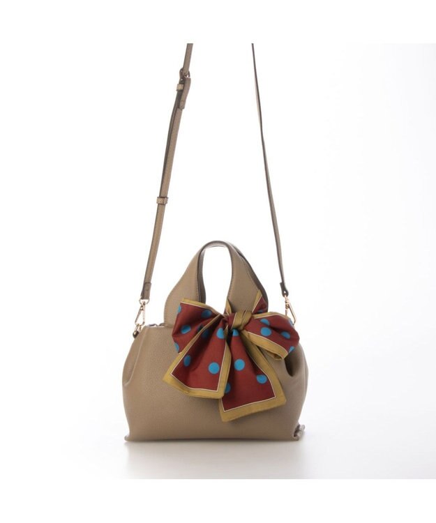 UNBILLION カシュカシュ cachecache / スカーフ付きラウンドミニショルダー オーク