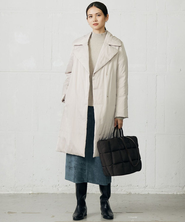 自由区 L 【17号サイズまで展開・SHIHOさん着用】ソフトコーデュロイ スカート ダルブルー