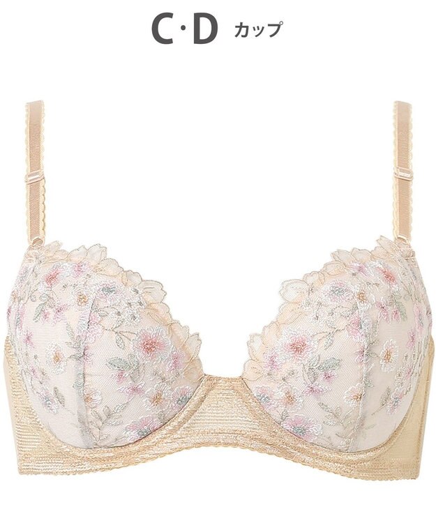 Wing ブラジャー バストとカップのすきまにフィット 自然にボリュームメイク ソフトなつけごこち 【スキマフィットブラ】 ブラ KB2367 ウイング／ワコール ベージュ