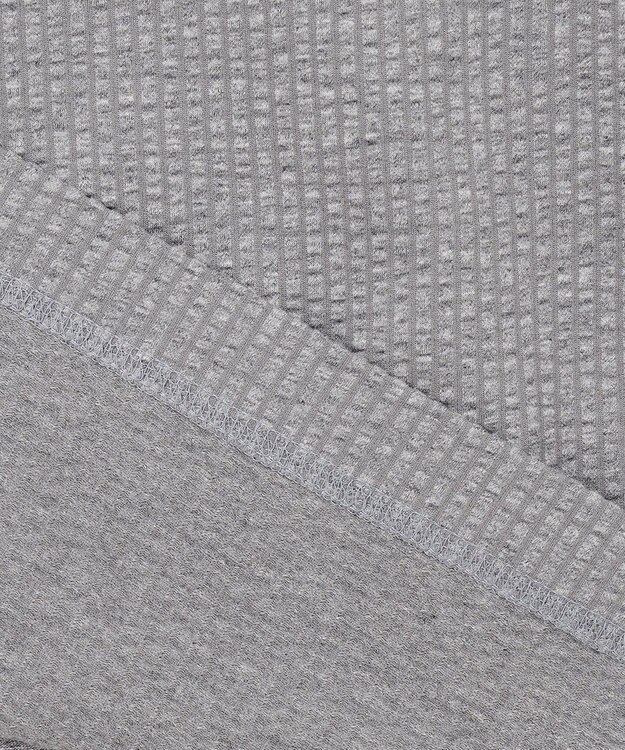 JOSEPH ABBOUD 【キングサイズ・オーガニックコットン使用・日本素材、日本縫製】JOE COTTON サッカー Tシャツ ライトグレー系