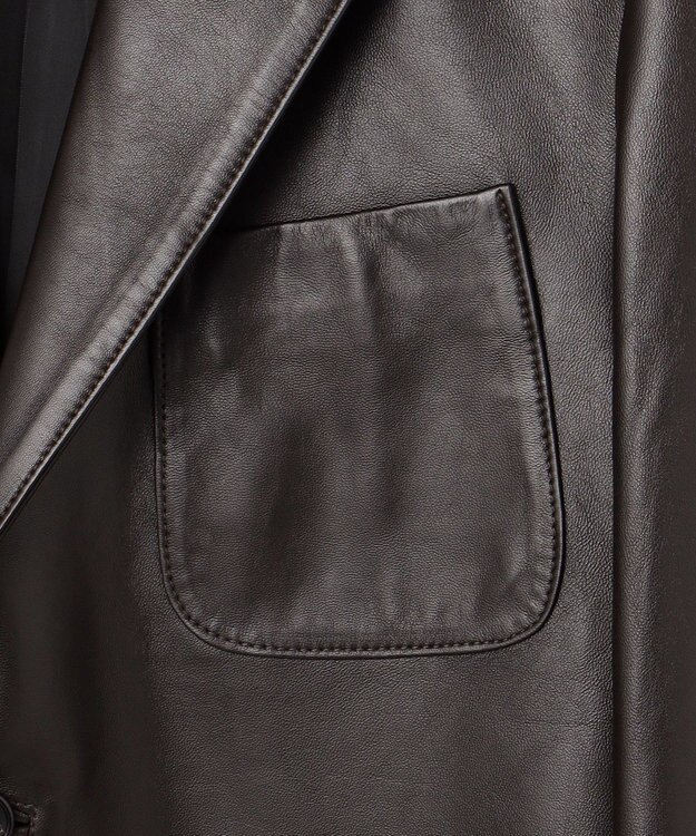 J.PRESS MEN ナッパレザージャケット ダークブラウン系