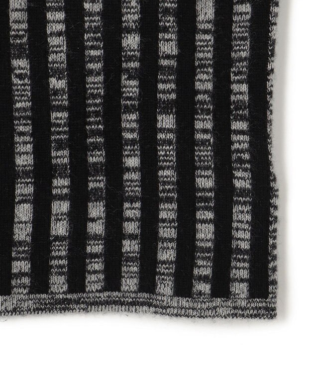 JOSEPH ストライプアニメーション　ハイネックニット Ivory Combo