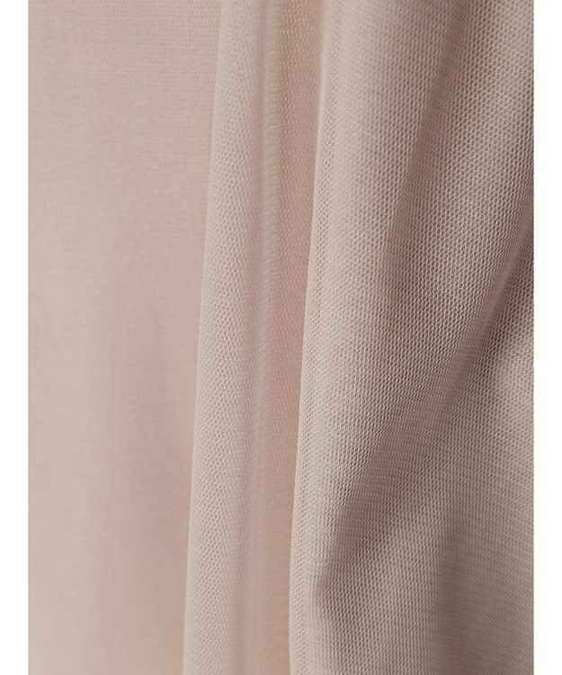 earth music&ecology チュールドッキングＴＥＥ Pink Beige