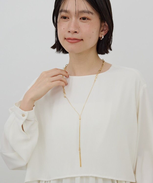 AMERICAN HOLIC 【2WAY】スライドチェーンネックレス Gold